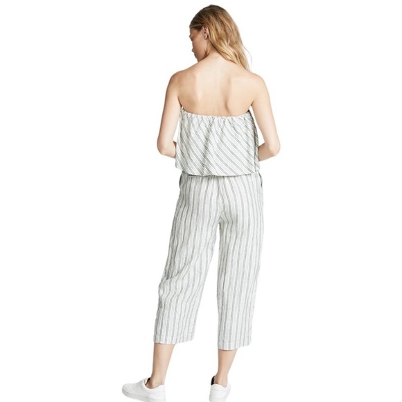 Joie Striped Strapless Jumpsuit - Picture 6 of 6
